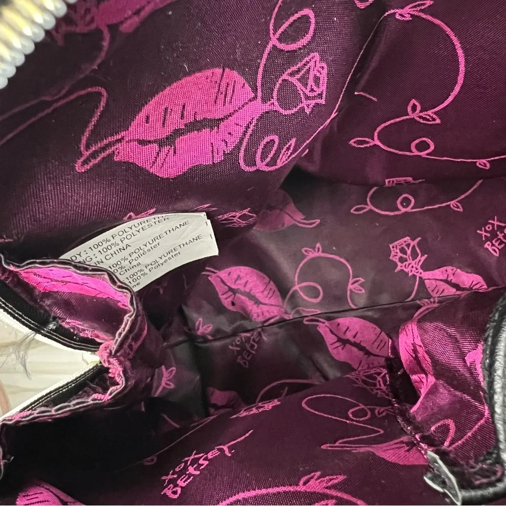 Betsey Johnson Checkered Black and White Handbag - Picture 12 of 13
